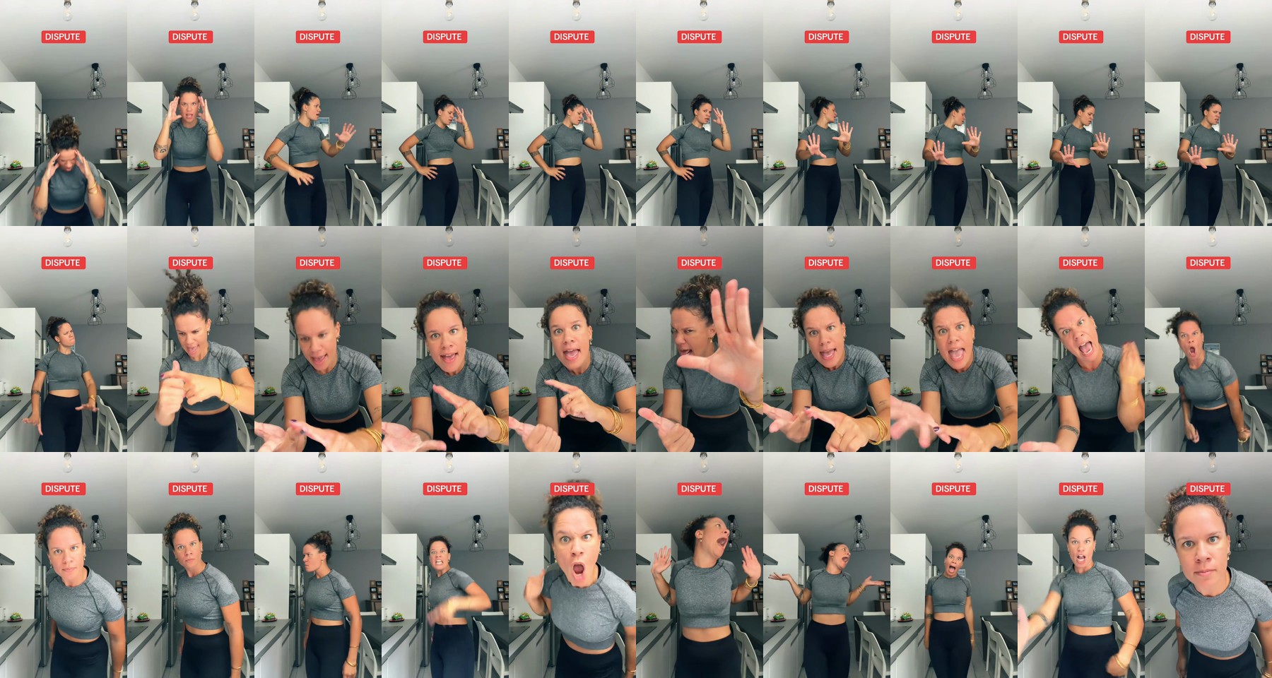 Her first 30 seconds, one frame a second