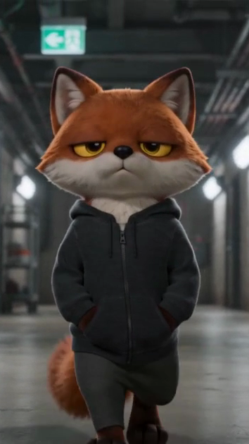 A small start picture, the fox with his paws in his pockets