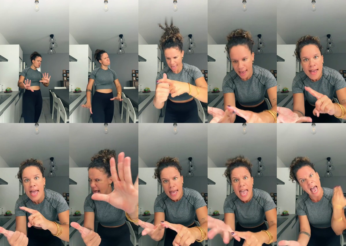 Her video from 9 to 19 seconds with the label painted out